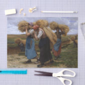 Gleaners beroemd gemaakt door Julien Dupre Tissuepapier (Craft)