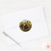 Gleaners, naar Millet (beste kwaliteit) Ronde Sticker (Envelop)