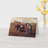 Gleaners per Millet (beste kwaliteit) Kaart (Gele Bloem)