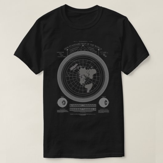 Gleason Map het lichte collectie T-shirt (Design voorkant)