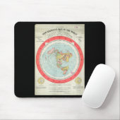 Gleason's New Standard Map Of The World - Flat Ear Muismat (Met muis)