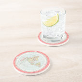 Gleason's "NEW STANDARD MAP OF THE WORLD"-Onderzet Zandsteen Onderzetter (Zijkant)