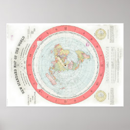 Gleason's 'NEW STANDARD MAP OF THE WORLD'-Poster Poster