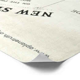 Gleason's "NEW STANDARD MAP OF THE WORLD"-Poster Poster