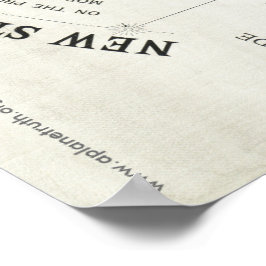 Gleason's "NEW STANDARD MAP OF THE WORLD"-Poster Poster