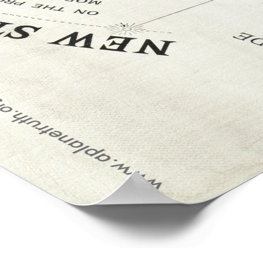 Gleason's "NEW STANDARD MAP OF THE WORLD"-Poster Poster (Hoek)