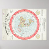 Gleason's "NEW STANDARD MAP OF THE WORLD"-Poster Poster (Voorkant)