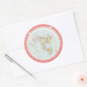 Gleason's 'NEW STANDARD MAP OF THE WORLD' Stickers (Envelop)
