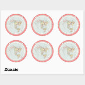 Gleason's 'NEW STANDARD MAP OF THE WORLD' Stickers (Vel)