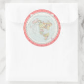 Gleason's 'NEW STANDARD MAP OF THE WORLD' Stickers (Tas)