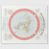 Gleason's 'NEW STANDARD MAP OF THE WORLD'-Wrap Cadeaupapier (Vlak)