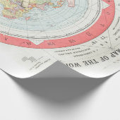 Gleason's 'NEW STANDARD MAP OF THE WORLD'-Wrap Cadeaupapier (Hoek)