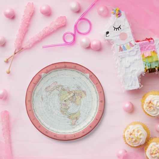 Gleason's 'NEW STANDARD MAP' papieren Borden Papieren Bordje (Feest)