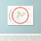 Gleason's NIEUWE STANDAARD KAART VAN DE WERELD - C Canvas Afdruk (Insitu (Houten vloer))