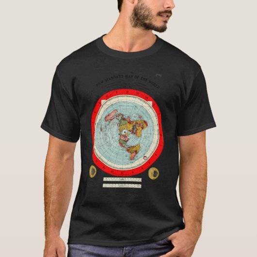 Gleason's nieuwe standaardkaart van de wereld t-shirt (Voorkant)