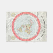 Gleason's NIEUWE STANDAARDKAART VAN DE WERELDBlank Fleece Deken (Voorkant (Horizontaal))