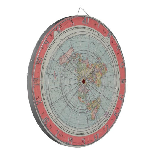 Gleason's NIEUWE STANDAARDKAART VAN HET WERELDkuns Dartbord (Voorkant Links)