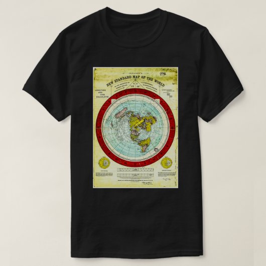 Gleasonx27s Flat Earth 2 T-shirt (Design voorkant)