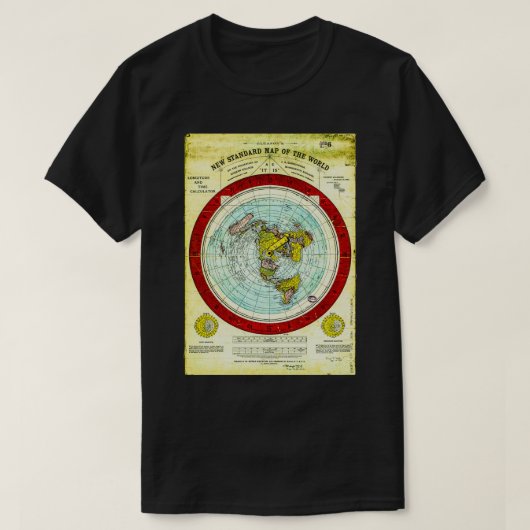 Gleasonx27s Flat Earth T-shirt (Design voorkant)