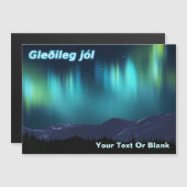 Gleðileg Jól - Aurora Borealis (Voorkant / Achterkant)
