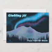 Gleðileg Jól - Blue Aurora (Voorkant)