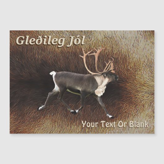 Gleðileg Jól - Bull Cariou (rendier) (Voorkant)