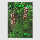 Gleðileg Jól - Cones en naalden (Voorkant)