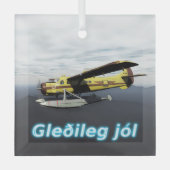 Gleðileg jól - de Havilland DH3-C Otter Glas Ornament (Voorkant)