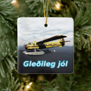 Gleðileg jól - de Havilland DH3-C Otter Keramisch Ornament