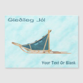 Gleðileg Jól - Dog zong op sneeuw (Voorkant)