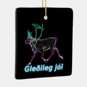 Gleðileg jól - Electric Cariou Keramisch Ornament (Rechts)