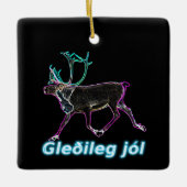 Gleðileg jól - Electric Cariou Keramisch Ornament (Voorkant)