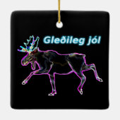 Gleðileg jól - Electric Moose Keramisch Ornament (Achterkant)