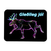 Gleðileg jól - Electric Moose Magneet (Horizontaal)