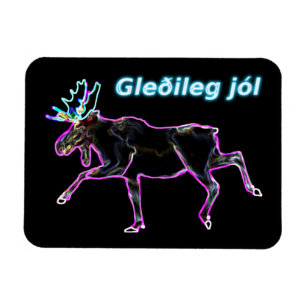 Gleðileg jól - Electric Moose Magneet