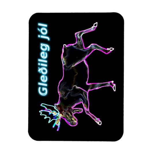Gleðileg jól - Electric Moose Magneet (Verticaal)