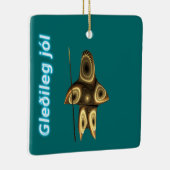 Gleðileg jól - Fractal Inuit Hunter Keramisch Ornament (Rechts)