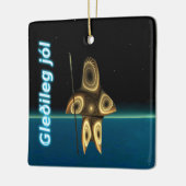 Gleðileg jól - Fractal Inuit Hunter Keramisch Ornament (Links)