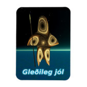 Gleðileg jól - Fractal Inuit Hunter Magneet (Verticaal)