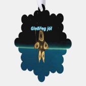 Gleðileg Jól - Fractal Inuit Hunter Ornament Kaart (Links)