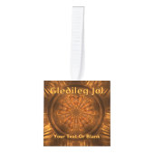 Gleðileg Jól - Fractal Wood Carving Decoratie (Voorkant)