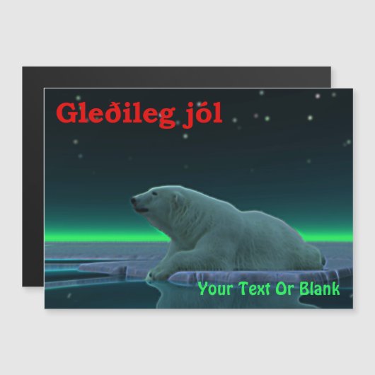 Gleðileg Jól - Ice Edge Polar Beer (Voorkant / Achterkant)