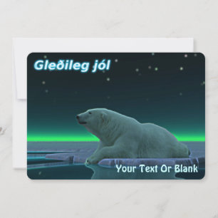 Gleðileg Jól - Ice Edge Polar Beer Feestdagenkaart