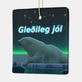 Gleðileg Jól - Ice Edge Polar Beer Keramisch Ornament (Links)