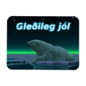 Gleðileg jól - Ice Edge Polar Beer Magneet (Horizontaal)