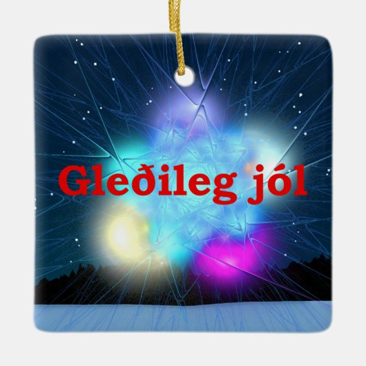 Gleðileg Jól - Jack Frost Keramisch Ornament (Voorkant)