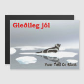 Gleðileg Jól - lintzegel (Voorkant / Achterkant)