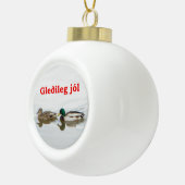 Gleðileg jól - Mallards Keramische Bal Ornament (Rechts)