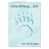 Gleðileg Jól - Polar Beer Paw Print (Voorkant)