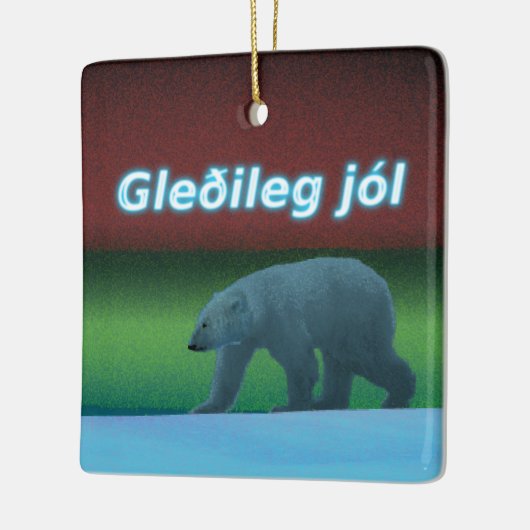 Gleðileg Jól - Polar Lights Polar Beer Keramisch Ornament (Links)